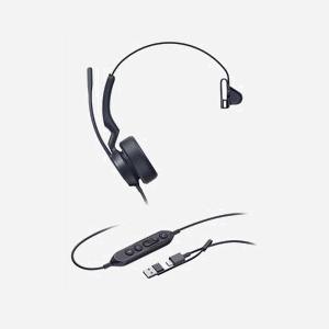 Casque Yealink UH44 Mono USB-C/A filaire professionnel avec réduction de bruit active pour bureau