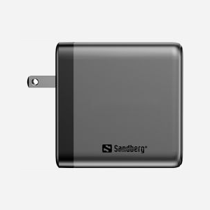 Chargeur Sandberg 441-72 Travel Charger PD140W 2x USB-C 1x USB-A avec écran digital et adaptateurs secteur multirégions - Miniature 4