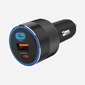 Chargeur voiture Sandberg 3in1 130W USB-C PD 100W avec double port USB-C et USB-A pour smartphone tablette ordinateur - Miniature 4