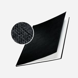 Couvertures de reliure Leitz impressBIND A4 carton 1.75mm surface toile de lin 105 feuilles noir 10 pièces