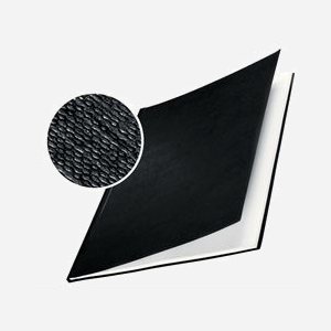 Couverture de reliure Esselte impressBIND A4 carton et lin noir 1,75mm 216x7mm pour reliure thermique