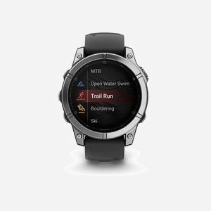 Montre GPS Garmin Fenix E 47mm écran AMOLED 1.3" tactile 416x416 pixels acier inoxydable WiFi multisports - Miniature 5
