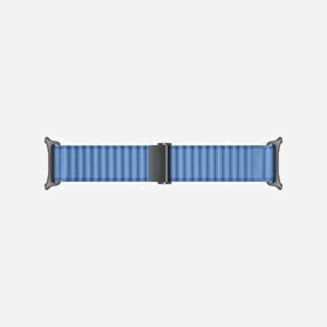 Bracelet Samsung Trail Band tissu bleu tailles S/M/L pour Galaxy Watch Ultra2 largeur 52mm ET-SVL70MLEGEU