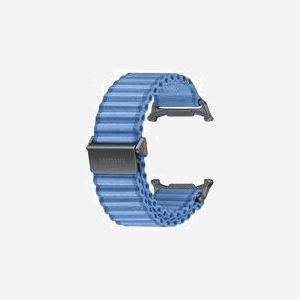 Bracelet Samsung Trail Band tissu bleu tailles S/M/L pour Galaxy Watch Ultra2 largeur 52mm ET-SVL70MLEGEU - Miniature 3