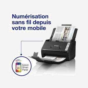 Scanner Epson WorkForce ES-550W ADF 600x600 DPI CIS ReadyScan LED 100 feuilles A4 WiFi noir - Miniature 3