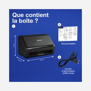 Scanner Epson WorkForce ES-550W ADF 600x600 DPI CIS ReadyScan LED 100 feuilles A4 WiFi noir - Miniature 5