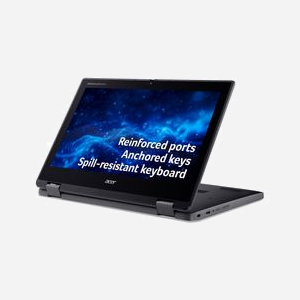 Acer Chromebook Spin 311 R724T MediaTek Kompanio 528 8GB LPDDR4x 64GB eMMC 11.6" HD tactile Wi-Fi 6 ChromeOS noir - Miniature 3
