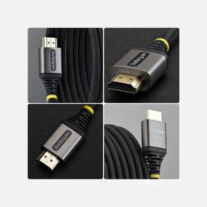 Câble StarTech.com HDMI 2.0 Haute Vitesse 3m 4K 60Hz 18Gbps HDR10 ARC ultra-flexible tressé certifié - Miniature 3