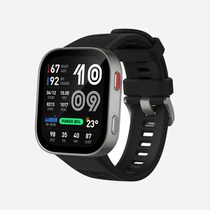 Montre connectée Amazfit Bip Max 2.07" AMOLED 432x514 pixels GPS WiFi 4GB batterie 550mAh bracelet silicone noir - Miniature 1