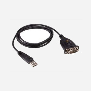 Câble adaptateur ATEN UC232AF USB Type-A vers RS-232 DB9 1.2m noir pour conversion série - Miniature 2