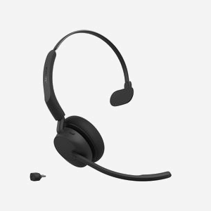Casque Jabra Evolve3 45 sans fil Bluetooth USB Type-C arceau 3 microphones pour bureau et centre d'appels noir - Miniature 3