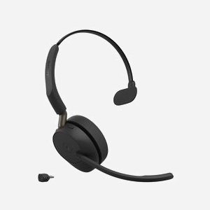 Casque Jabra Evolve3 65 sans fil Bluetooth USB Type-C arceau avec réduction de bruit adaptative 4 microphones noir - Miniature 2