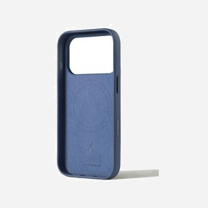 Housse Mujjo MUJJO-CL-061-BL pour Apple iPhone 17 Pro 6.3" en cuir bleu monochromatique - Miniature 2