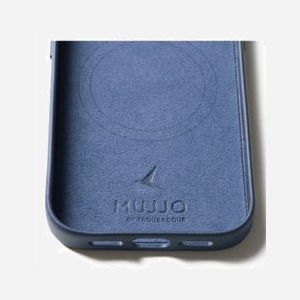 Housse Mujjo MUJJO-CL-061-BL pour Apple iPhone 17 Pro 6.3" en cuir bleu monochromatique - Miniature 4
