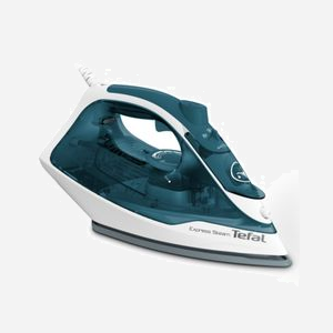 Fer à repasser Tefal FV2839E0 2400W semelle cérilium vapeur et sec réservoir 270ml câble 1,9m bleu blanc - Miniature 1