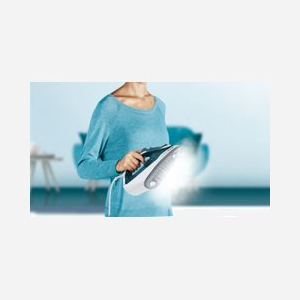 Fer à repasser Tefal FV2839E0 2400W semelle cérilium vapeur et sec réservoir 270ml câble 1,9m bleu blanc - Miniature 4