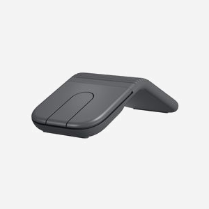 Souris Logitech Mobi Fold sans fil RF Bluetooth optique 4000 DPI ambidextre 4 boutons programmables graphite - Miniature 4
