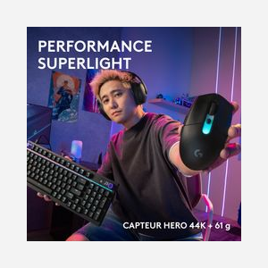 Souris gaming Logitech G G305 X SUPERLIGHT sans fil RF Bluetooth optique 44000 DPI 6 boutons programmables noir - Miniature 5