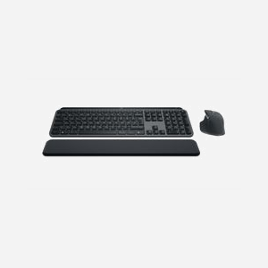 Clavier Logitech MX Keys S Combo avec souris Bluetooth disposition nordique facteur taille réelle touches ciseaux rétroéclairage LED graphite - Miniature 4
