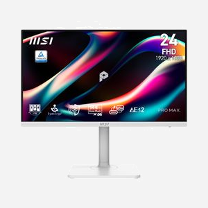 Écran MSI PRO MAX 241PHW E14 23.8" Full HD 1920x1080 LCD 4ms 16:9 178° USB Hub VESA blanc