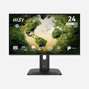 Écran MSI Pro MP245PHGN E14 23.8" Full HD 1920x1080 LCD 4ms 16:9 USB Hub VESA réglable en hauteur noir - Miniature 1