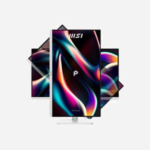 Écran MSI PRO MAX 271QPHW E14 27" WQHD 2560x1440 LCD 4ms 16:9 178° hub USB VESA réglable blanc - Miniature 4