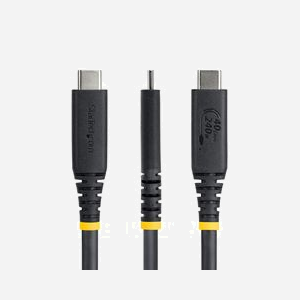 Câble StarTech.com USB4 1m 40Gbps USB-C certifié USB-IF 240W PD 8K 60Hz DisplayPort 2.1 compatible Thunderbolt 4 - Miniature 2