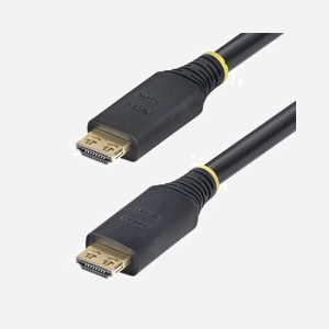 Câble HDMI StarTech.com 15m avec connecteurs à verrouillage 4K 60Hz 1440p 144Hz HDR10 HDCP 2.2 ARC 18Gbps gaine TPE - Miniature 1