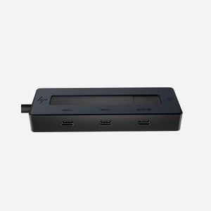 Concentrateur HP USB-C 4K 6G843AA multi-ports avec charge et affichage vidéo compatible multi-systèmes