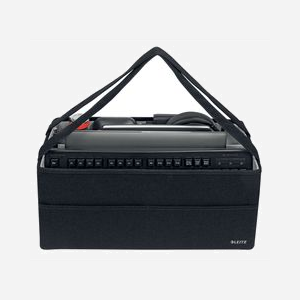 Boîte de rangement Leitz 64440089 en tissu gris 3 compartiments pour ordinateur portable 18" avec poignées - Miniature 2