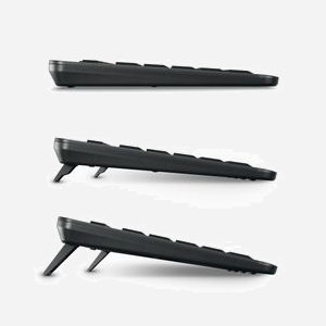 Clavier CHERRY Stream Ultimate filaire/sans fil USB RF Bluetooth QWERTY anglais touches ciseaux LED noir - Miniature 5