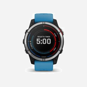 Montre GPS marine Garmin quatix 7 écran tactile MIP 1.3" 260x260 pixels boîtier 47mm bracelet silicone bleu WiFi - Miniature 4