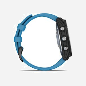 Montre GPS marine Garmin quatix 7 écran tactile MIP 1.3" 260x260 pixels boîtier 47mm bracelet silicone bleu WiFi - Miniature 5