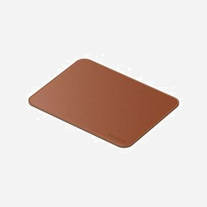 Tapis de souris Satechi ST-LMPN 190x249mm en cuir marron avec rebords cousus finition monochromatique - Miniature 1