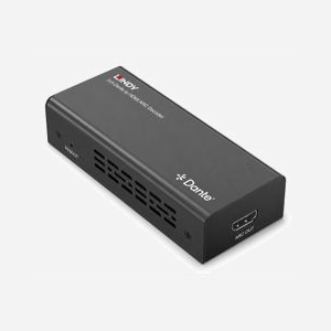 Convertisseur audio Lindy 70621 USB Type-C 1W 114x48x26mm avec boîtier noir compact - Miniature 1