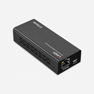 Convertisseur audio Lindy 70621 USB Type-C 1W 114x48x26mm avec boîtier noir compact - Miniature 2