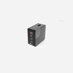 Chargeur i-tec 140W USB-C Power Delivery 3.1 4 ports (3x USB-C 1x USB-A) avec écran tactile et câble d'alimentation - Miniature 3