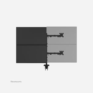 Bras de moniteur quadruple Neomounts DS60-600BL2-2 10-32" VESA 75x75/100x100mm charge 8kg par écran full motion - Miniature 5