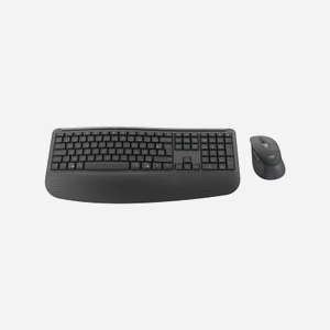 Clavier Logitech Signature Comfort MK880 for Business AZERTY français sans fil USB + Bluetooth avec souris graphite