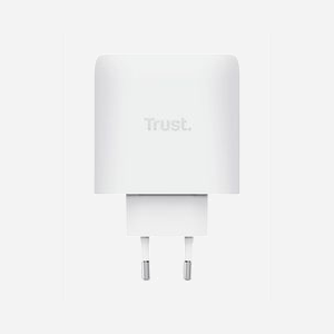 Chargeur Trust Maxo 65W GaN 3x USB-C 1x USB-A charge rapide universelle avec câble 2m blanc - Miniature 4