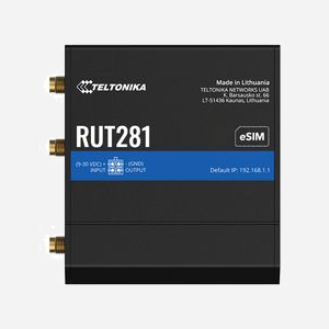 Routeur cellulaire Teltonika RUT281 4G LTE Fast Ethernet 100Mbit/s Wi-Fi 4 dual SIM MiniSIM eSIM noir - Miniature 1