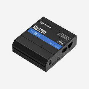 Routeur cellulaire Teltonika RUT281 4G LTE Fast Ethernet 100Mbit/s Wi-Fi 4 dual SIM MiniSIM eSIM noir - Miniature 2