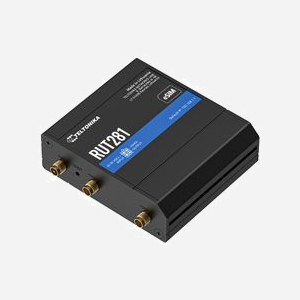 Routeur cellulaire Teltonika RUT281 4G LTE Fast Ethernet 100Mbit/s Wi-Fi 4 dual SIM MiniSIM eSIM noir - Miniature 3