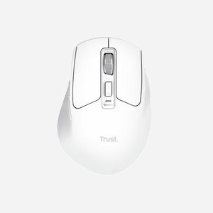 Souris Trust Niven sans fil RF Bluetooth droitier 3200 DPI 7 boutons programmables blanc