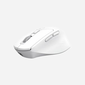 Souris Trust Niven sans fil RF Bluetooth droitier 3200 DPI 7 boutons programmables blanc - Miniature 3