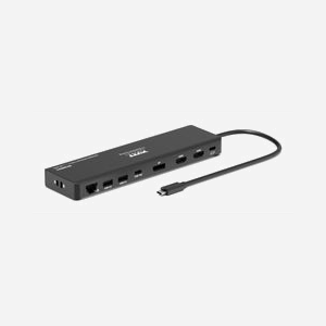 Station d'accueil USB-C Port Designs PORT Connect 9 ports 100W Power Delivery 1x4K DisplayPort HDMI Ethernet Gigabit