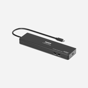 Station d'accueil USB-C Port Designs PORT Connect 9 ports 100W Power Delivery 1x4K DisplayPort HDMI Ethernet Gigabit - Miniature 2