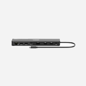 Station d'accueil USB-C Port Designs PORT Connect 9 ports 100W Power Delivery 1x4K DisplayPort HDMI Ethernet Gigabit - Miniature 4