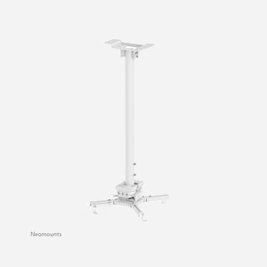 Support plafond Neomounts CL25-550WH1 pour vidéoprojecteur jusqu'à 35kg hauteur 74.5-114.5cm rotation 360° inclinaison ±20° blanc - Miniature 4