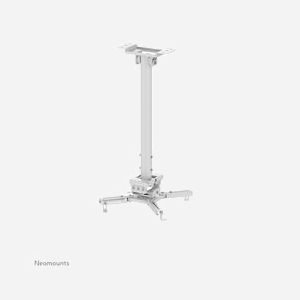 Support plafond Neomounts CL25-540WH1 pour vidéoprojecteur jusqu'à 35kg hauteur 60.5-90.5cm rotation 360° inclinaison ±20° blanc - Miniature 2